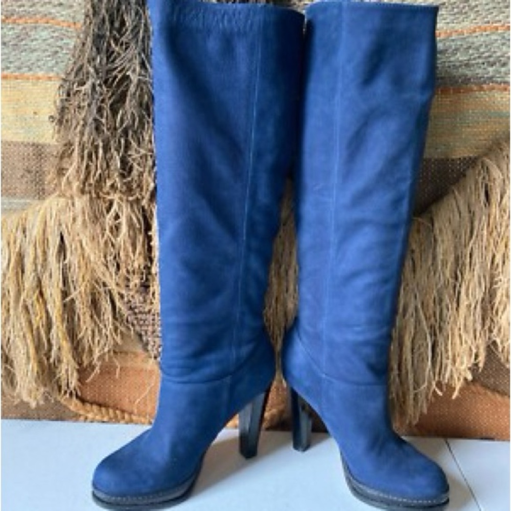 Cole Haan x Nike Air Nola Slouch Women's Blue Heeled Boots- 10.5